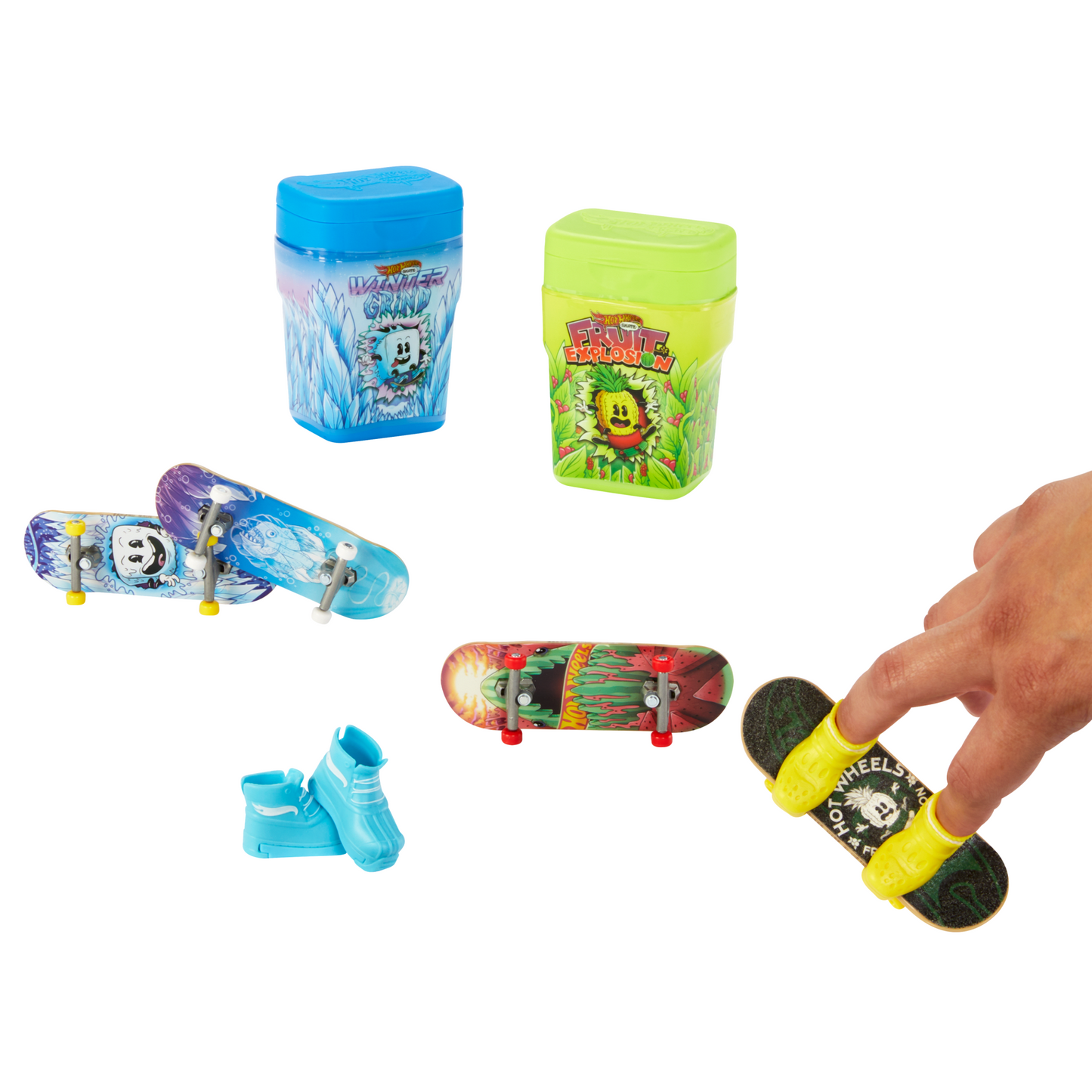 Hot Wheels-2¨¦chantillons Saveur Skate-4Fingerboards Exclusifs