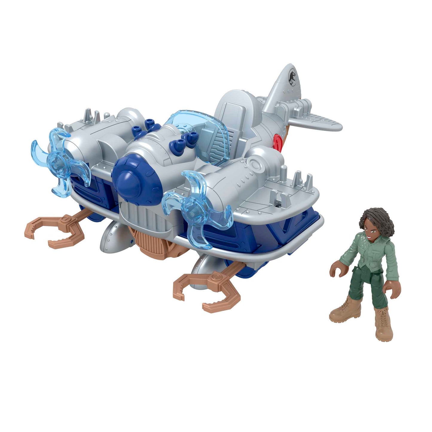 Imaginext-Jurassic World-Kayla et Son Avion-Coffret 4¨¦l¨¦ments