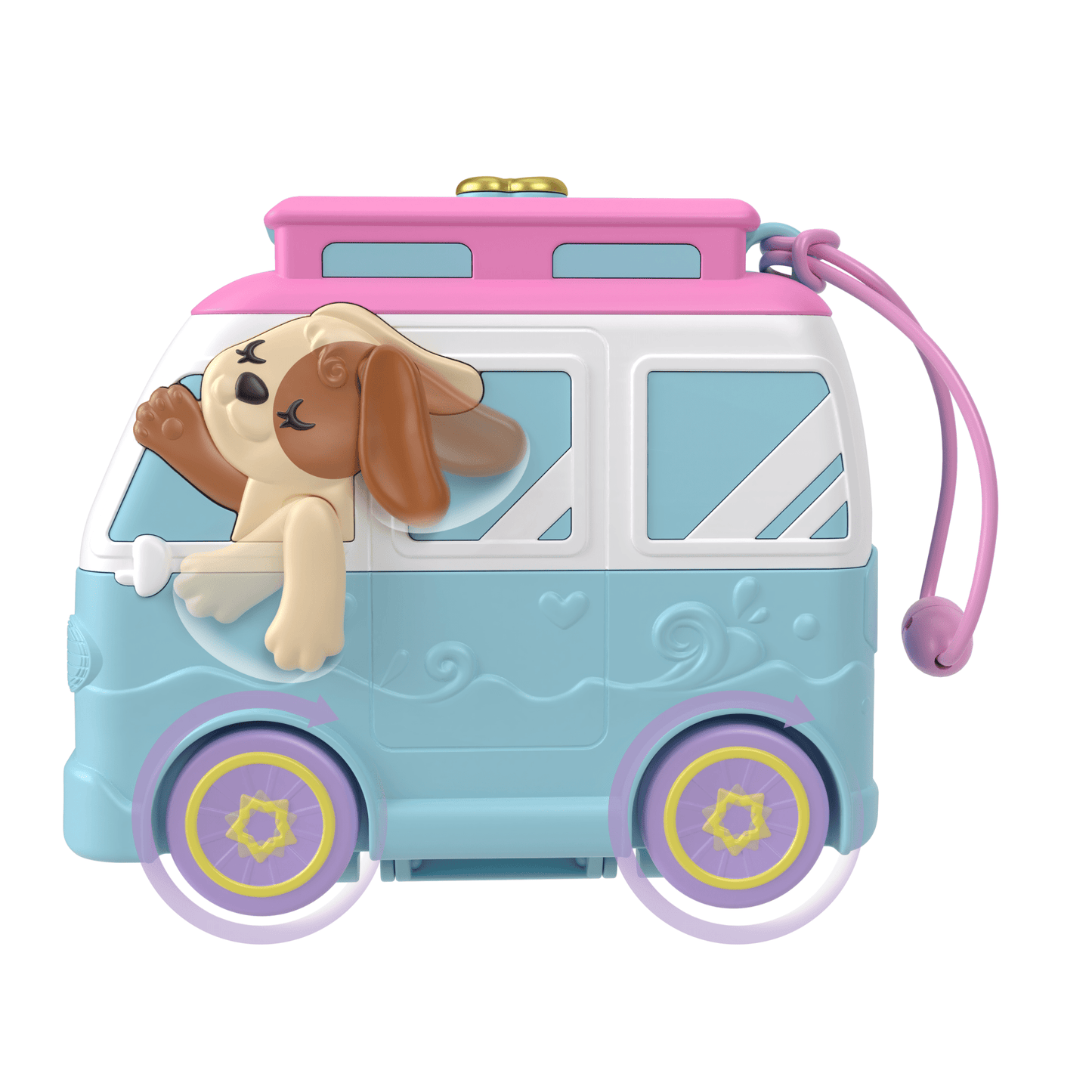 Pollypocket-Chiot ¨¤ La Plage-Coffret et Figurines, Jouet de Voyage
