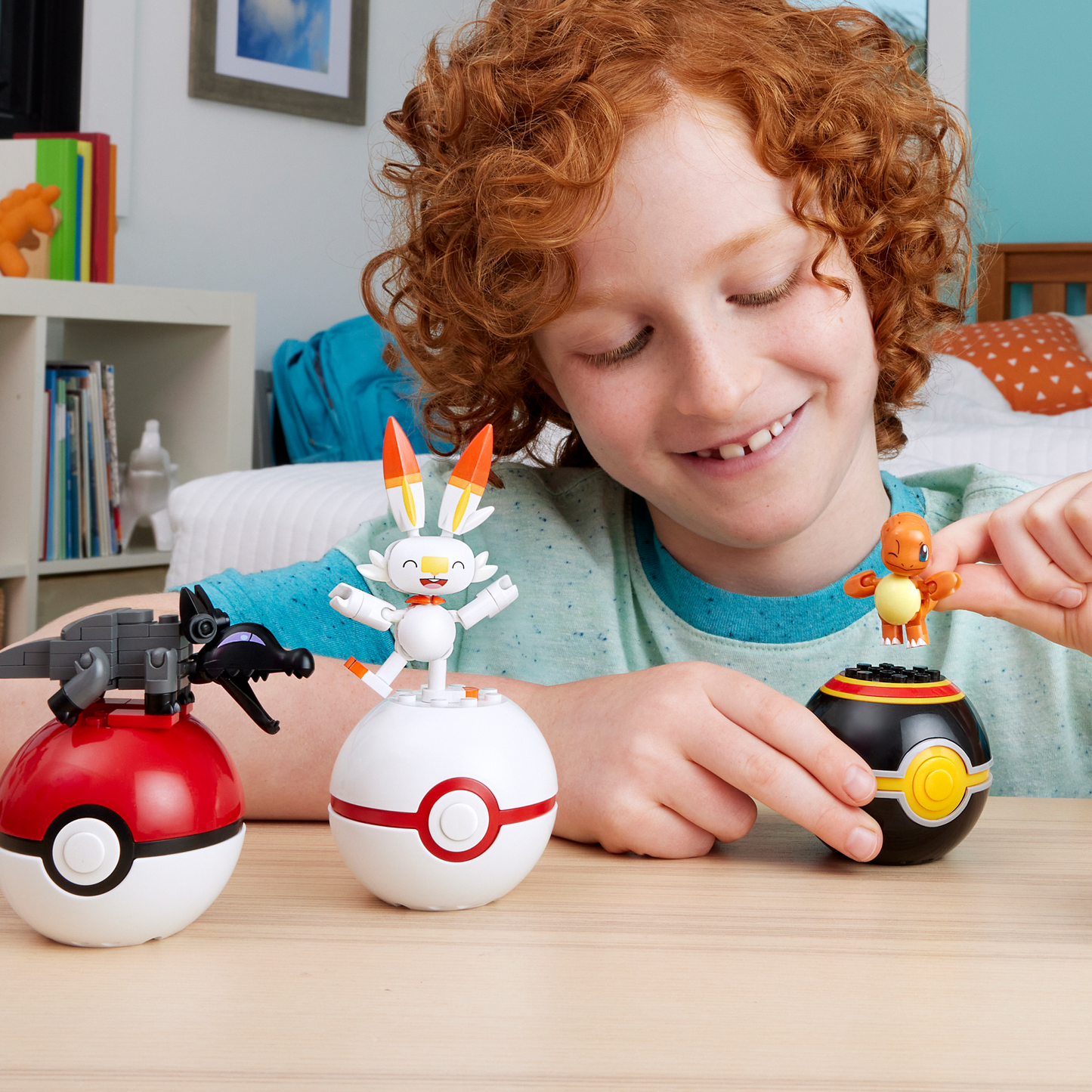 Mega  Pok¨¦mon  Figurines Articul¨¦es  ¨¦quipe de Type Feu (105 Pces)