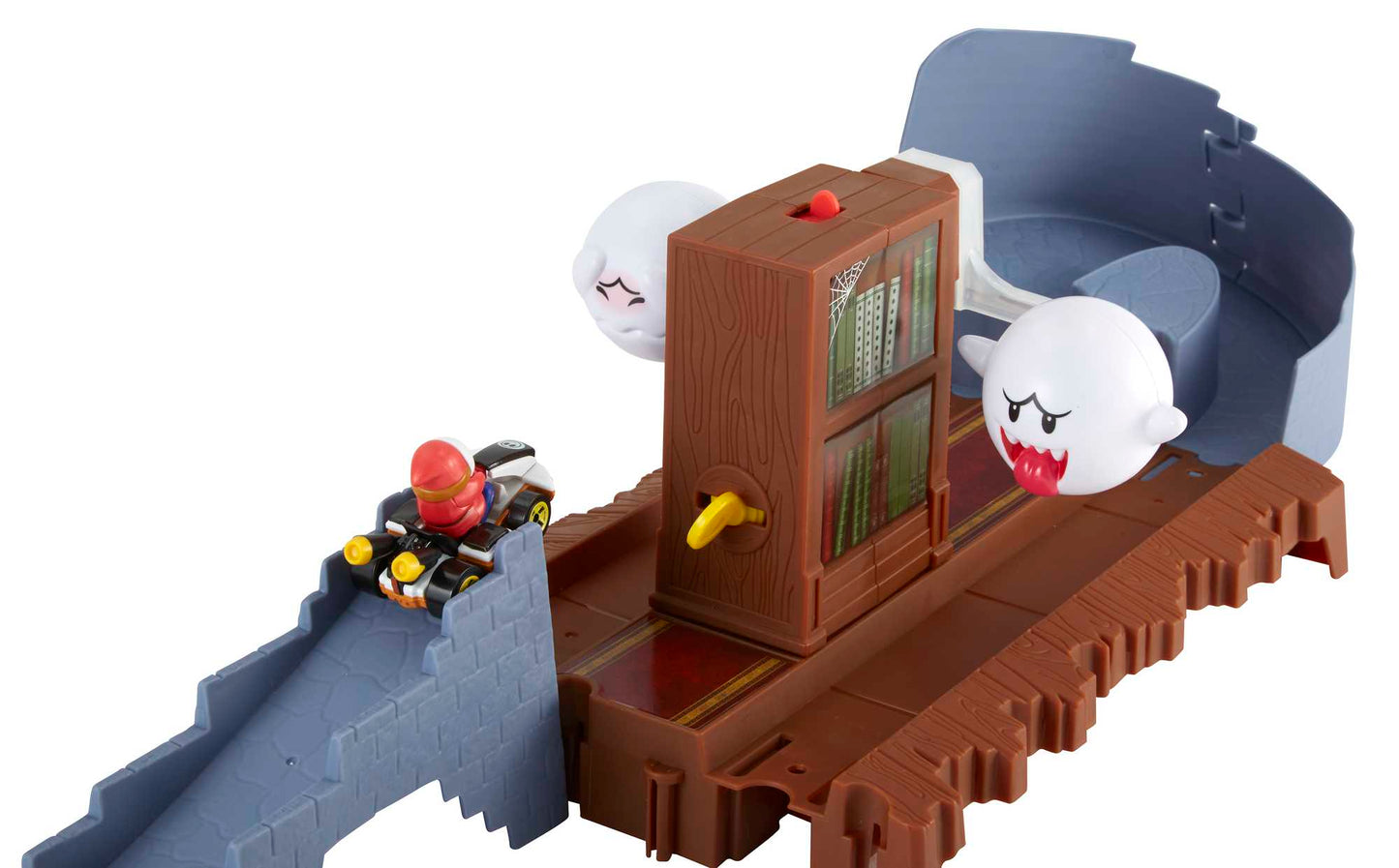 Hot Wheels Mario Kart Pista de Juguete Boo Librer¨ªa Embrujada