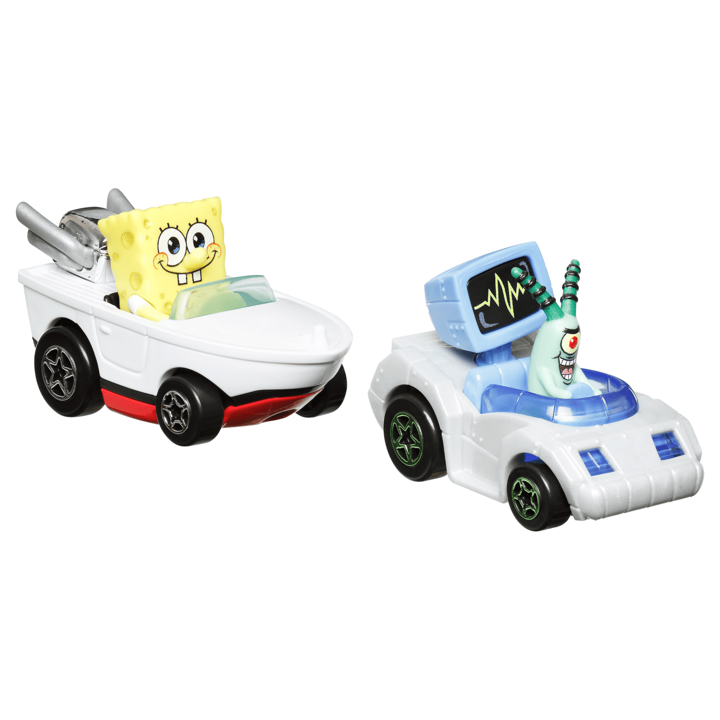 Hot Wheels RacerVerse Veh¨ªculo de Juguete Bob Esponja y Plankton